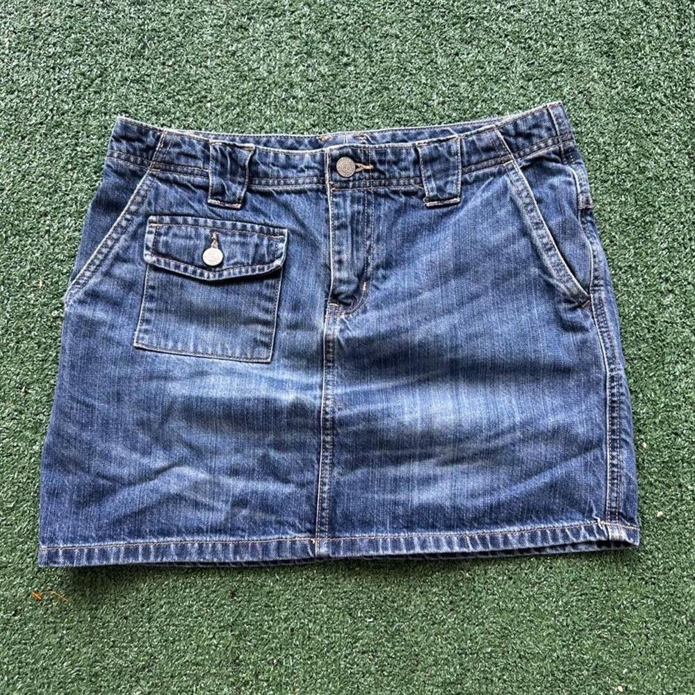 Y2k polo jeans denim mini skirt